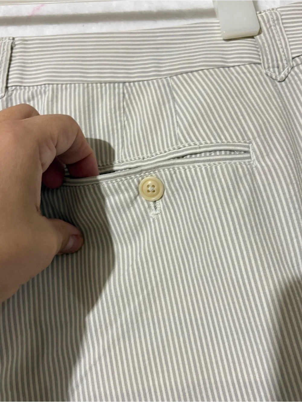J. Crew City Fit Wide Leg Seersucker Pants